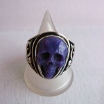 USED ITEM・Lee Downey  Skull Ring-charoite size:#16【太田店】