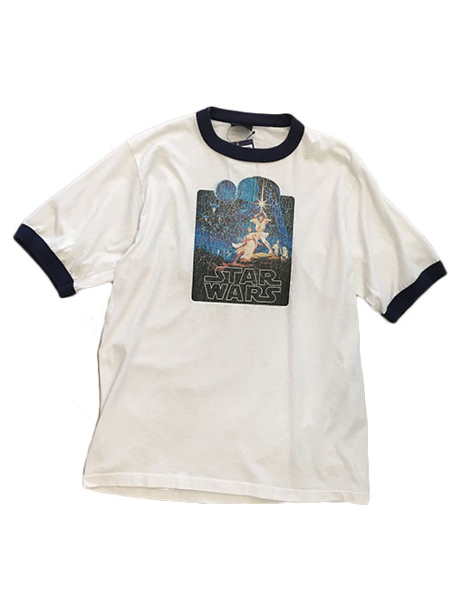 USED ITEM・STAR WARS Episode4 '77VINTAGEリンガーTシャツ size:L 