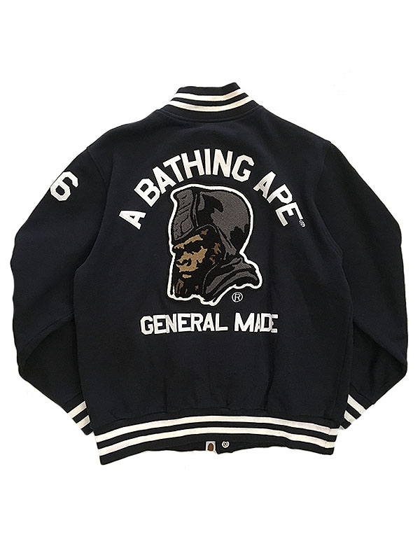 好評爆買い A BATHING APE - APE スエットスタジャン エイプの通販 by