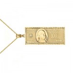 USED ITEM・Supreme 100Dollar Bill Gold Pendant(未使用)【太田店】SOLD OUT