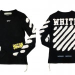 USED ITEM・OFF WHITE  DIAG SPRAY L/S TEE   size:XS【太田店】