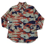USED ITEM・GOOD ENOUGH IVY CAMO-STRIPE L/S SHIRT size:L【太田店】